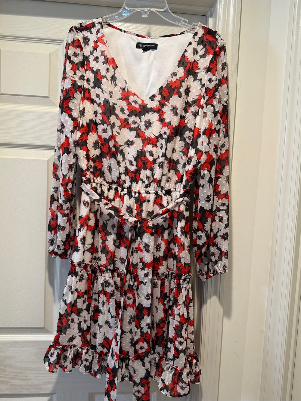 Trad Wife Floral Ruffles Midi Dress 10 Bold Statement Wedding Guest Cocktail